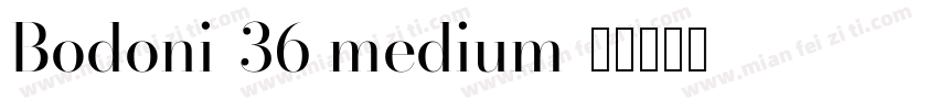 Bodoni-36 medium字体转换